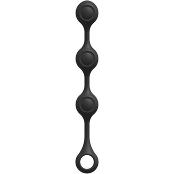 Анальні буси Doc Johnson Kink - Anal Essentials Weighted Silicone Anal Balls колір чорний (21818005000000000)