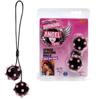 Вагинальные шарики Joanna Angel Spiked Duotone Balls цвет черный (12336005000000000)