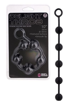 Анальная цепочка Delight Throb Anal Beads 10 inch цвет черный (14588005000000000)