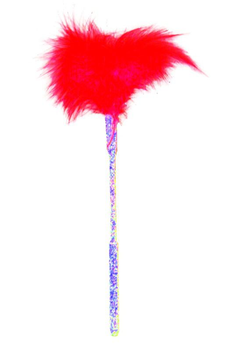 Паличка-тіклер з пір'ям Feather Ticklers 7 inch колір червоний (+16845015000000000)