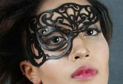 Узорная маска на глаза Лазерная резка цвет черный (16756005000000000)