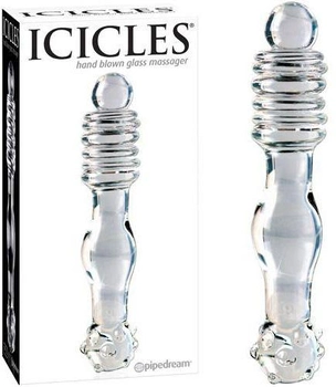 Стеклянный фаллоимитатор Icicles, 15 см (08505000000000000)