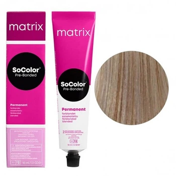 Стойкая крем-краска Matrix Socolor Pre-Bonded 10SP очень светлый блондин серебристо-жемчужный 90 мл