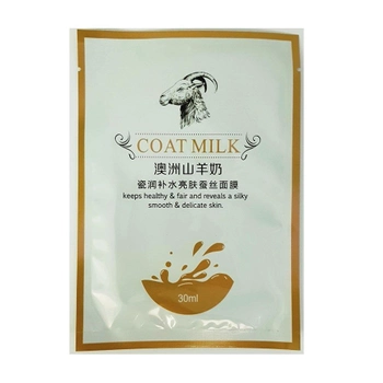 Маска для лица тканевая Likeya Coat Milk​​​​​ с экстрактами козьего молока 30мл