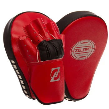 Лапа изогнутая (2шт) Zelart Heroe 1363 размер 25,5x19,5x7см Red-Black