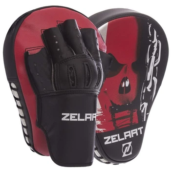 Лапа изогнутая (2шт) Zelart 1317 размер 25x19x4см Red-Black