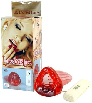 Красный мастурбатор с вибрацией Lucious Lips (02195000000000000)