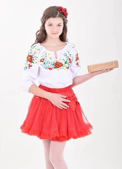 Блуза Красуня біла 122 см