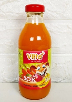 Сік дитячий Vitta Plus морква, яблуко, банан 330 мл