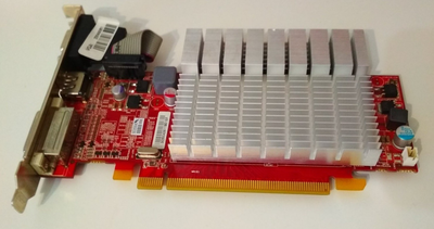 Видеокарта EliteGROUP PCI-Ex AMD RADEON HD 5450 1 GB GDDR3 ( 64 Bit ) ( DVI, HDMI, VGA ) Б/У
