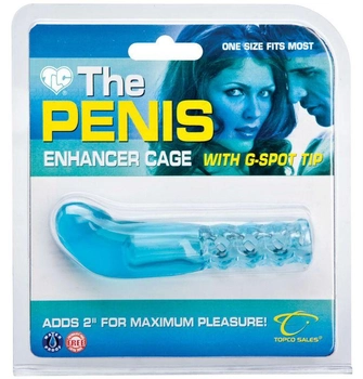 Подовжуюча насадка на пеніс The Penis Enhancer Cage with G-Spot Tip (13216000000000000)