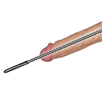 Расширитель для уретры Stainless Steel Penis Plug Ribbed Urethral Dilator (02794000000000000)