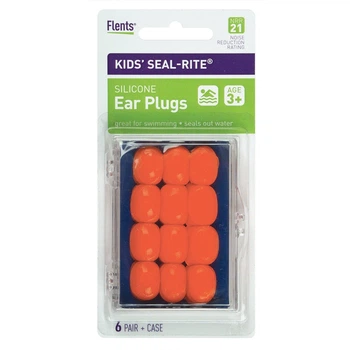 Пластичные беруши для детей из силикона Flents Seal-Rite 6 пар Оранжевый (12045)