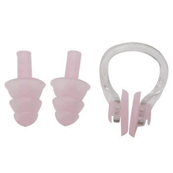 Беруши для плавания с клипсой и от шума Silenta Swim Light Розовый (12151)
