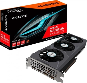 Видеокарта Gigabyte PCI-Ex Radeon RX 6600 XT EAGLE 8GB GDDR6 (128bit) (16000) (2 x HDMI, 2 x DisplayPort) (GV-R66XTEAGLE-8GD)