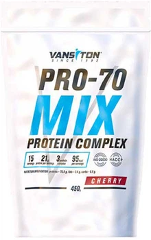 Протеїн Vansiton Mega Protein Pro-70 порошок 450 г Cherry (4820106591587)