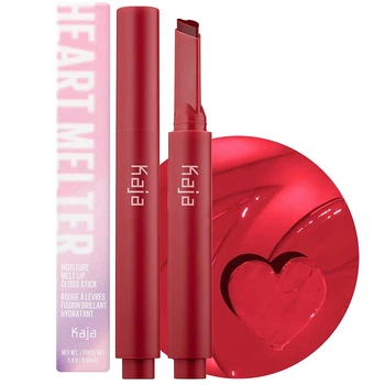 Увлажняющая помада-стик с глянцевым блеском Kaja Heart Melter Lip Gloss Be Mine Stick Too Hot 1.4 г (8806190716378)