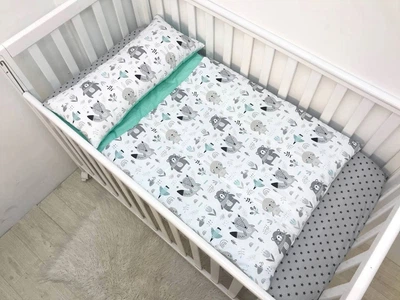 Детский спальник в кроватку MoonTIme Мишки 100*60см