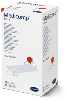 Серветки з нетканого матеріалу Medicomp® extra 10см х 20см 2шт