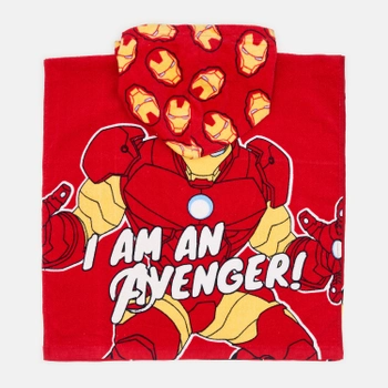 Полотенце-пончо Disney Avengers C ER1956 50x50 см Red (3609081722619)