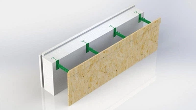 Съемная опалубка Passive House для стен 150 на 1000