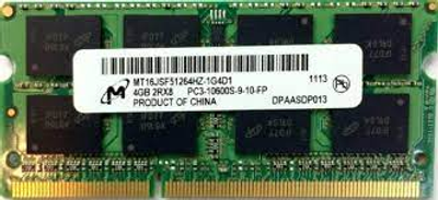 Пам'ять DDR3 SO-DIMM MICRON 1333 4Gb C9 1.5v - (MT16JSF51264HZ-1G4D1)
