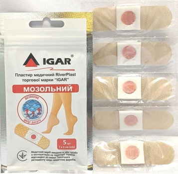​Пластир медичний RiverPlast торгової марки “IGAR” мозольний