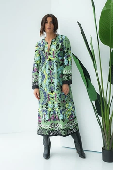 Сукня жіноча Zara Woman Midi Floral Printed Poplin Dress XS Зелена (7897\023\505)