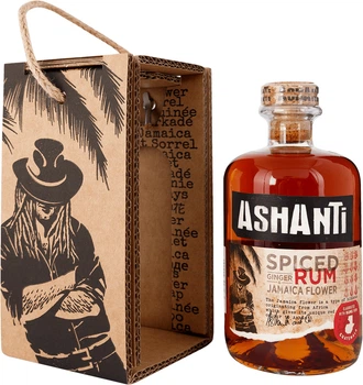 Напій на основі рому Ashanti Spiced Rum 0.5 л 38% в коробці (8410490267128)