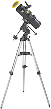 Телескоп Bresser Spica 130/1000 EQ3 Reflector Solar Carbon с солнечным фильтром и адаптером для смартфона (929320)