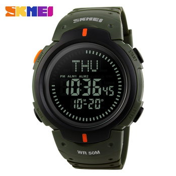 Мужские часы Skmei 1231 Compas с компасом Зеленые