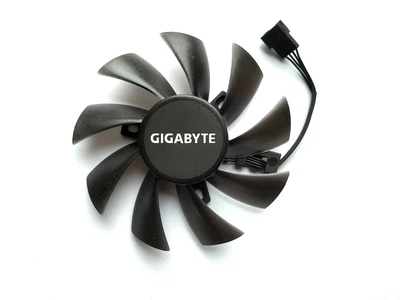 Вентилятор кулер для видеокарты Gigabyte шариковый подшипник T129215SU (T129215BU PLD09210S12HH GA91S2H) (№132.1)