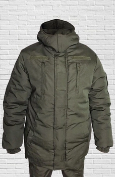 Куртка зимняя до -20 Mavens "Хаки НГУ", с липучками для шевронов, куртка бушлат для охоты и рыбалки, размер 52