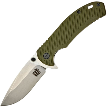 Нож складной SKIF Sturdy II SW (длина: 223мм, лезвие: 96мм), оливковый