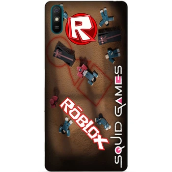 Силиконовый бампер чехол Candy для Xiaomi Redmi 9a Roblox игра в кальмара