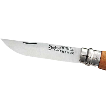 Нож складной Opinel №7 Carbone (длина: 185мм, лезвие: 80мм), бук