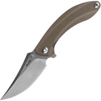 Нож складной Ruike P155-W (длина: 213мм, лезвие: 90мм), песочный