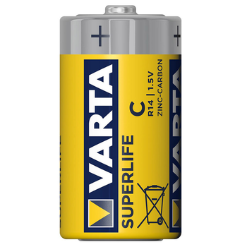 Батарейка Varta Superlife C R14 1.5V Zinc-Carbon Yellow