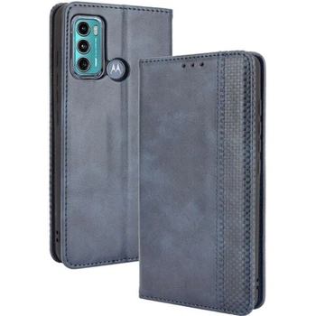Чехол-книжка Deexe Retro Style для Motorola Moto G60 - Blue