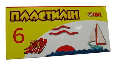 Пластилин 6цв 90гр TIKI 52124-ТК; 52137-ТК