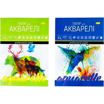 Бумага для акварели А4 10л ПА-А4-10