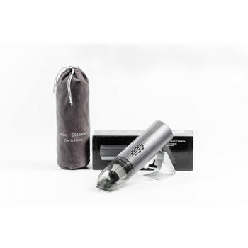 Автомобильный пылесос Grikey Mini, ручной портативный Х03 Car Vacuum Cleaner 2500mAh, 75W, USB из ABS пластика серый