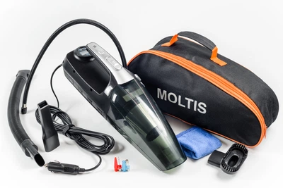 Автомобильный пылесос Moltis G4 ,120 Вт кабель 4 м с HEPA- фильтром из ABS пластик Black