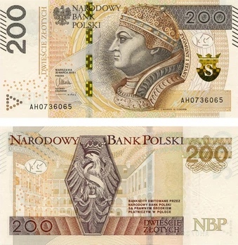 Банкнота Польша 200 злотых 2015 UNC (P189)