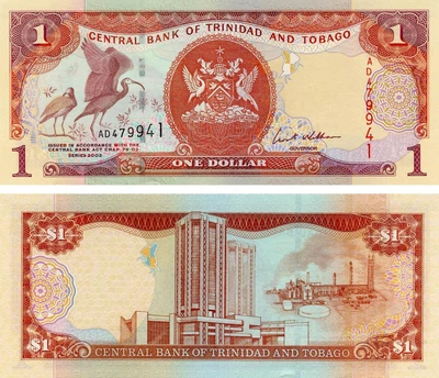 Банкнота Тринідад і Тобаго 1 долар 2002 UNC (P41)