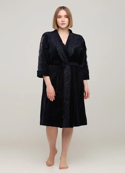 Халат Romeo Life 2XL темно-синий 3599-03