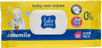 Упаковка влажных салфеток Baby Zaya Ромашка 2 пачки по 120 шт (2000998938475)