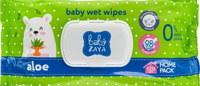 Упаковка влажных салфеток Baby Zaya Алоэ 2 пачки по 120 шт (2000998938499)