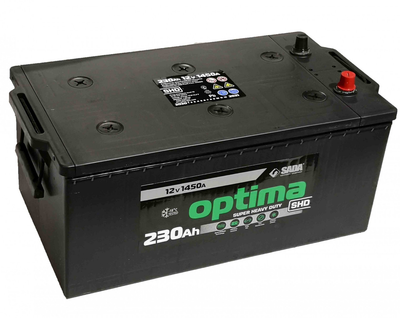 Аккумулятор грузовой OPTIMA TRUCK SHD 230 Ач 1450А Венгрия