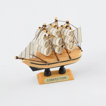 Парусник 10х10х2,5 см Confection дерево с черным (43204.004)